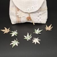 Vintagetäschchen weiße Blume