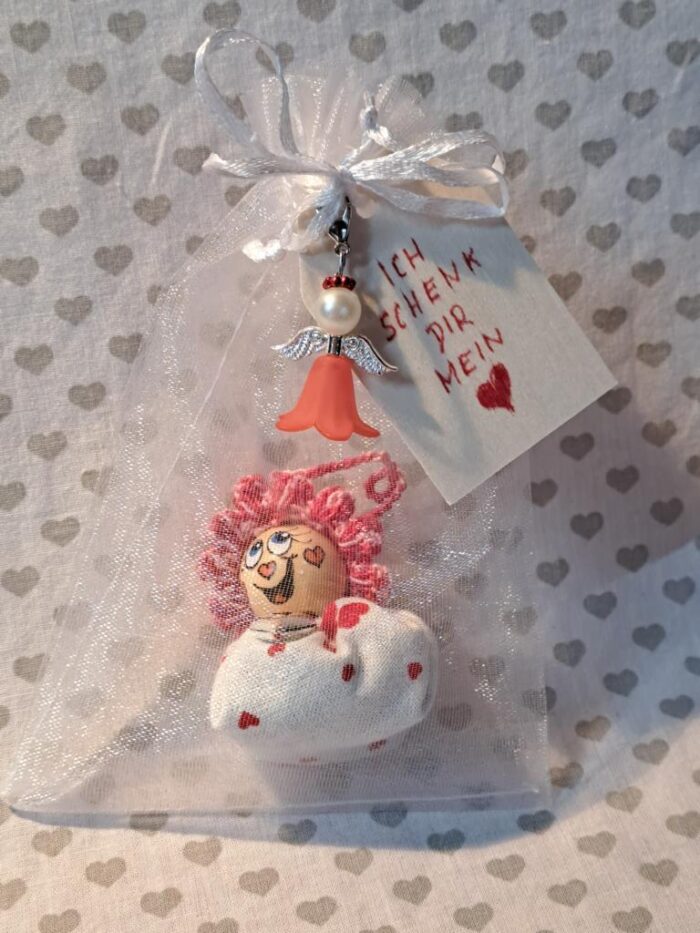 Lavendelpüppchen Liebe Herzstoff mit Lavendel gefüllt