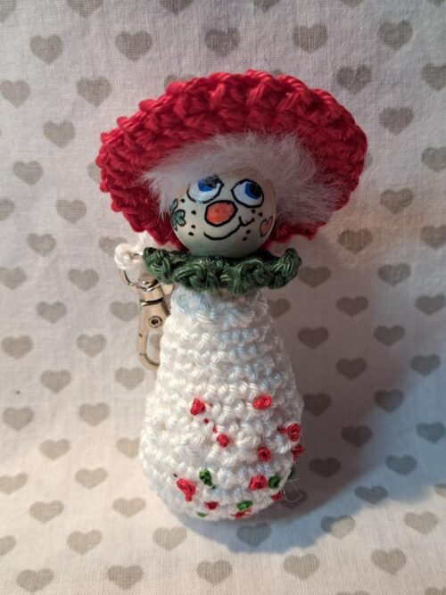 Glückspilz Fritz ein Schlüsselanhänger gehäkelt mit viel Liebe