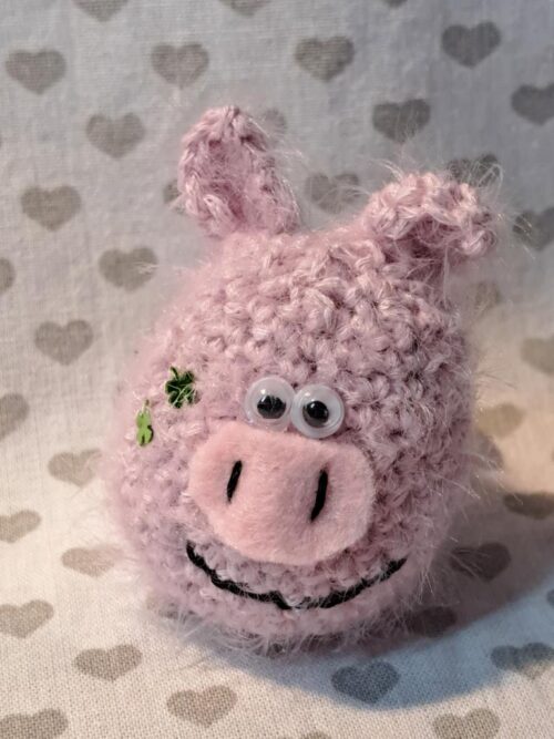 Glücksschwein Ida ein entzückendes gehäkeltes Unikat